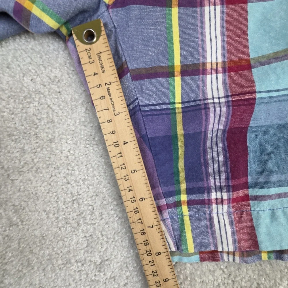 Ralph Lauren Authentic India Madras Plaid Shorts Men's 46B (44B) Linen Blend